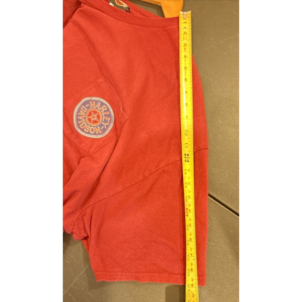 Harley Davidson Red Pocket T-Shirt Men’s 4XL Oconomowoc, Wisconsin HD - Picture 13 of 16